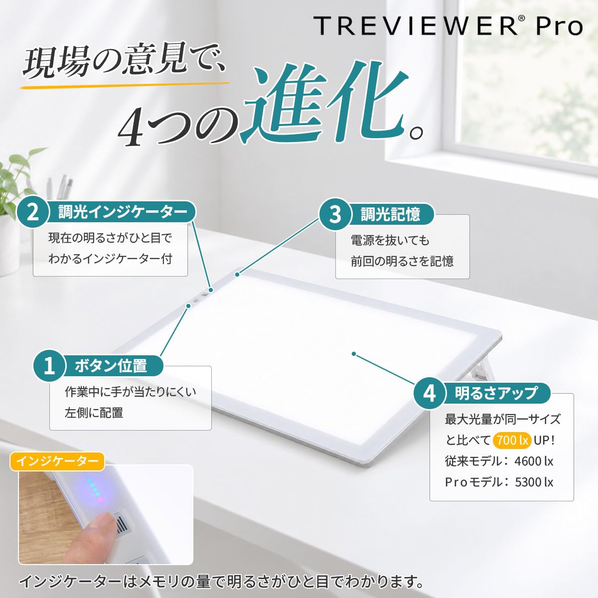 Amazon.co.jp: 【日本製】 トレビュアーPro トレース台 A3 ホワイト 3