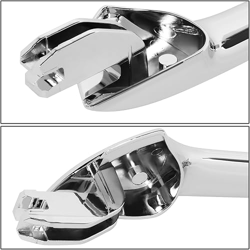 Miniatura 5 de DNA MOTORING Manija de puerta exterior delantera y trasera derecha compatible con Honda Accord 08-12, sin cerradura cromada, OEM-DHO-01095