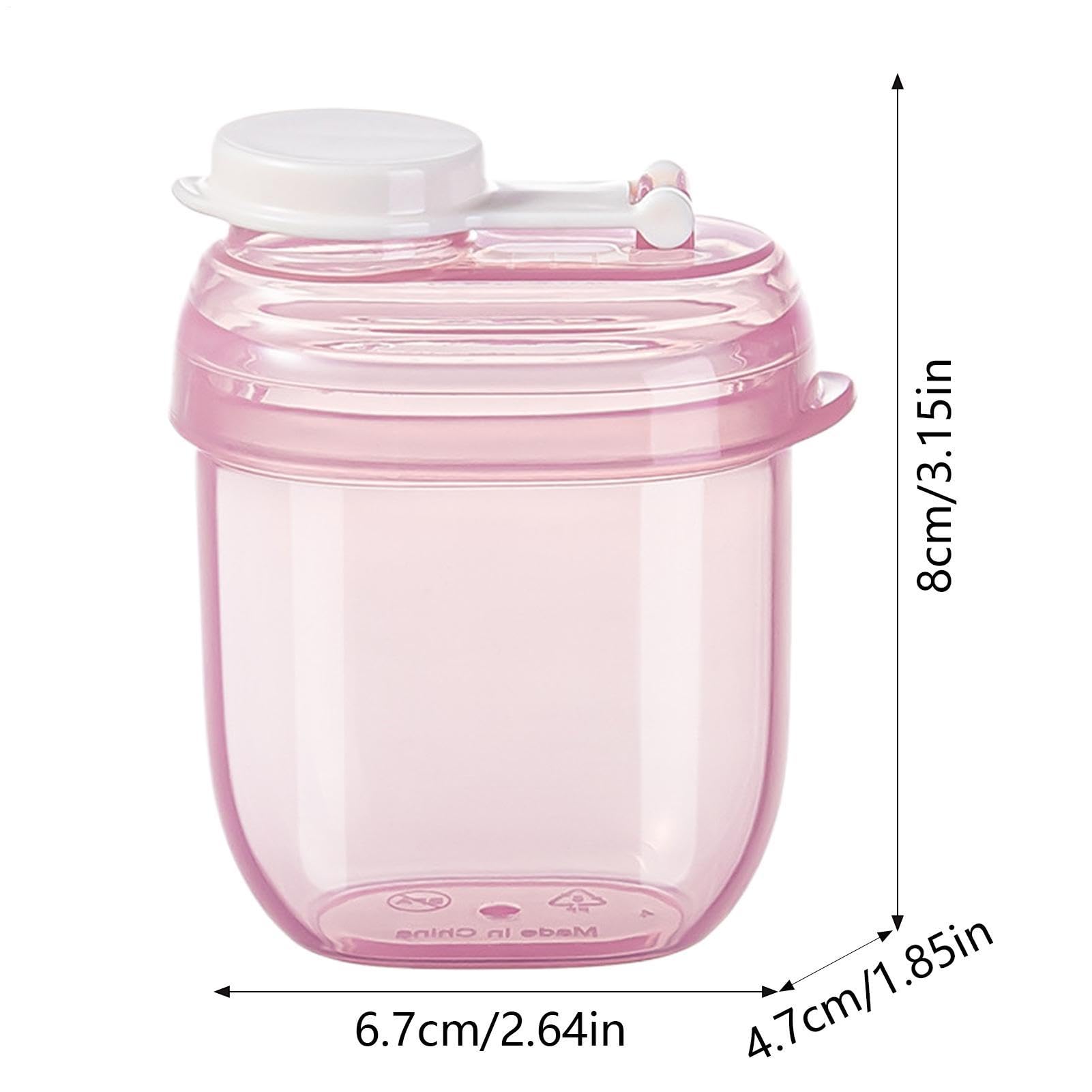 5 Pack Formula Dispenser Portable PP Milk Powder Dispenser 8x6.7x4.7cm Travel Milk Powder Container Leakproof Box for Travel Outdoor Home Kitchen Nursery Feeding Refrigerator — view 5
