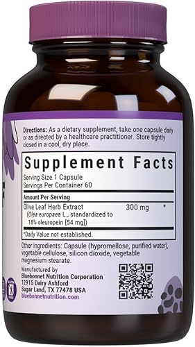 Miniatura 8 de BlueBonnet Nutrition - Extracto de hierbas de hoja de oliva, apoya la salud inmunológica, salud del corazón*, sin gluten, sin soja, certificado