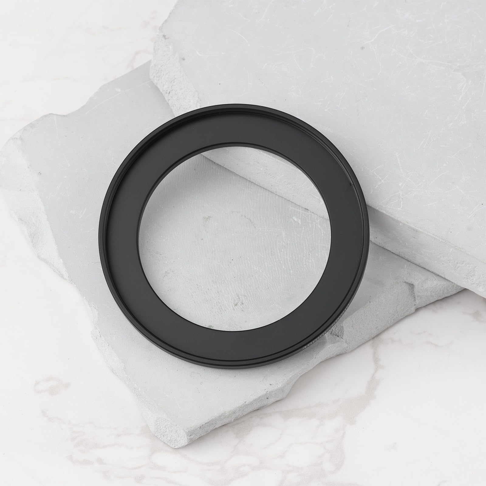 Lot de 2 bagues d'adaptation Step Up en alliage d'aluminium 46 mm à 58 mm Filetage 0,75 mm pour filtre d'appareil photo