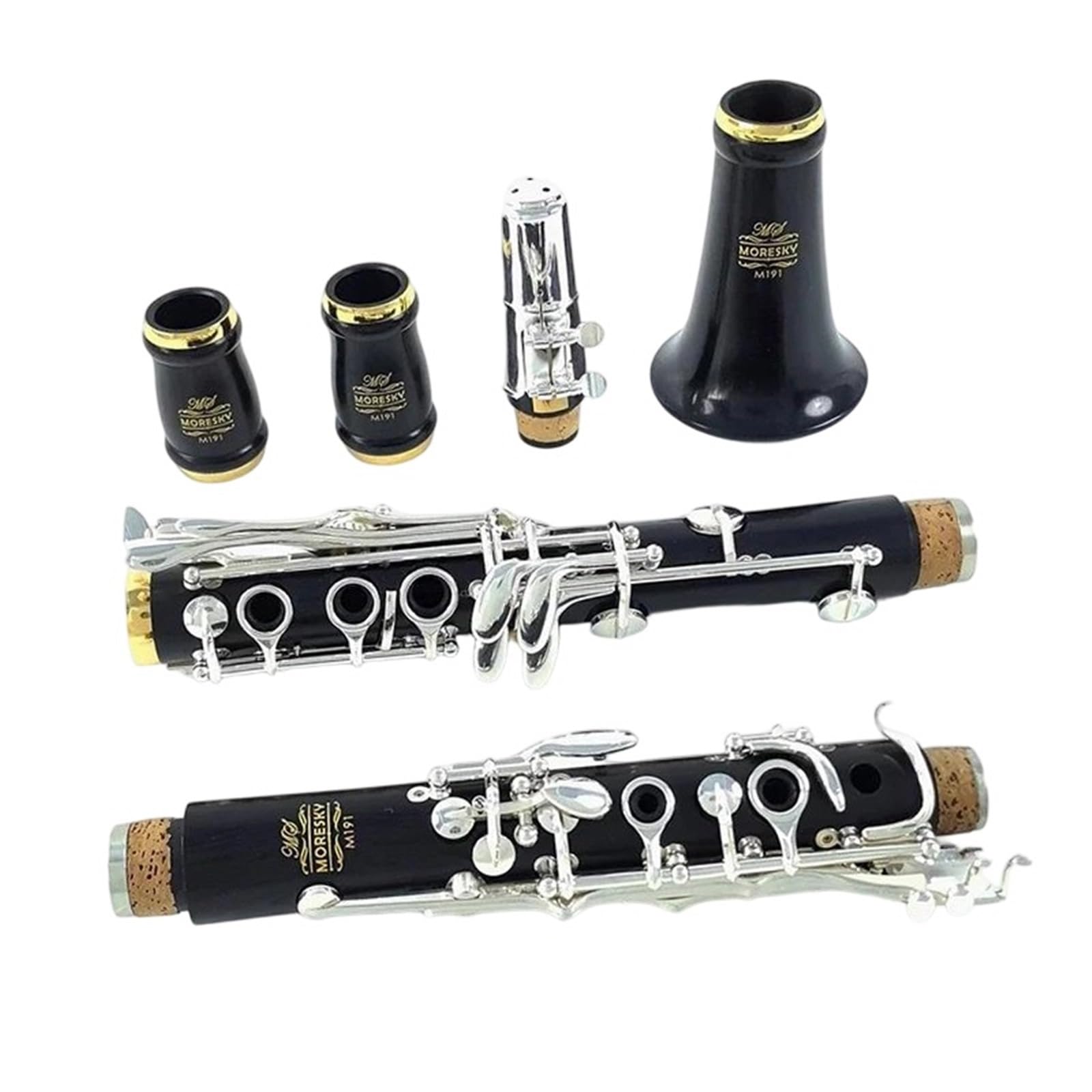 Clarinetto In Ebano Clarinetto | Chiave in Sib con tasti placcati in argento