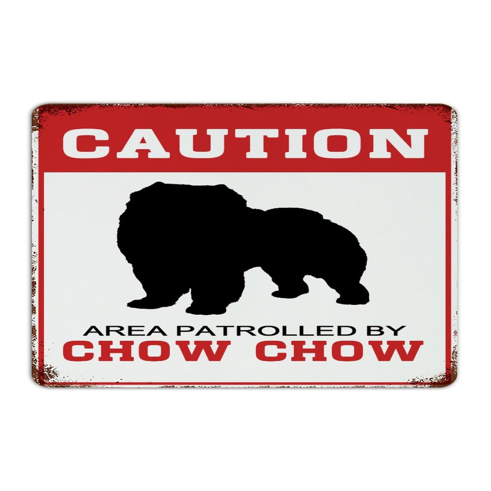 Plaque de garde Chow Chow pour sécuriser le jardin et la maison