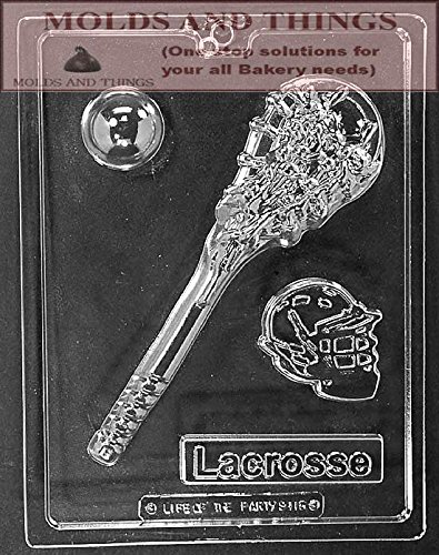 Lacrosse kit Chocolate Candy Mold -Sports chocolate candy mold With copyrighted Molding Instruction