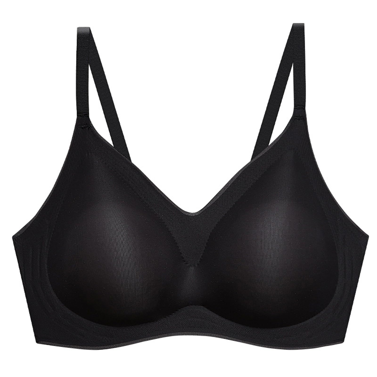 Cool Jelly Sujetador Antiarrugas Escote Push up para Mujer Seda de Hielo sin Costuras