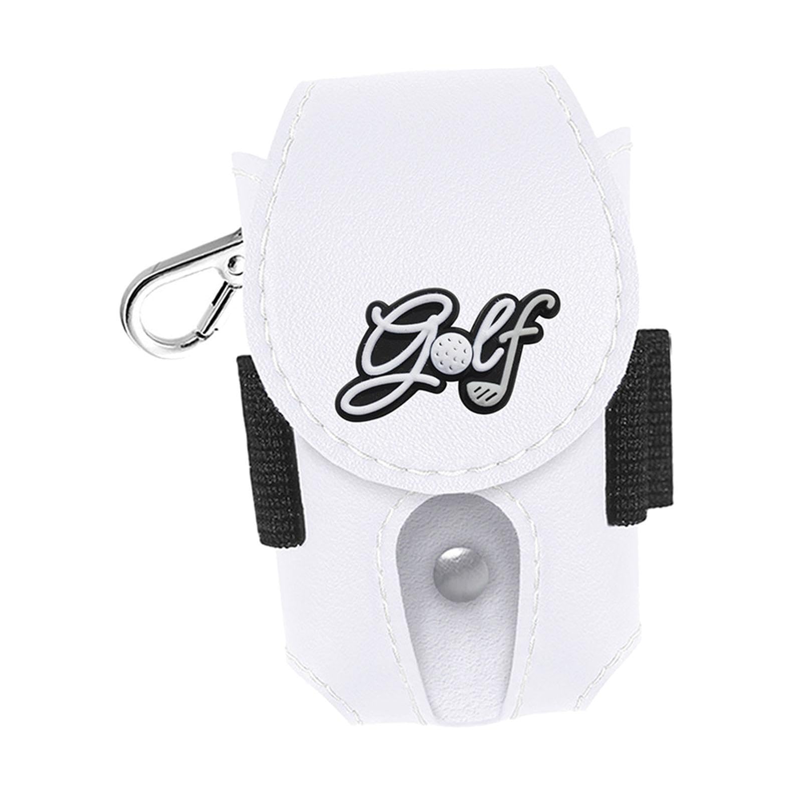 SNAPPSY Golf Ball Waist Bag Portable with Tee Holder Multipurpose Sports Accessories White-image-24