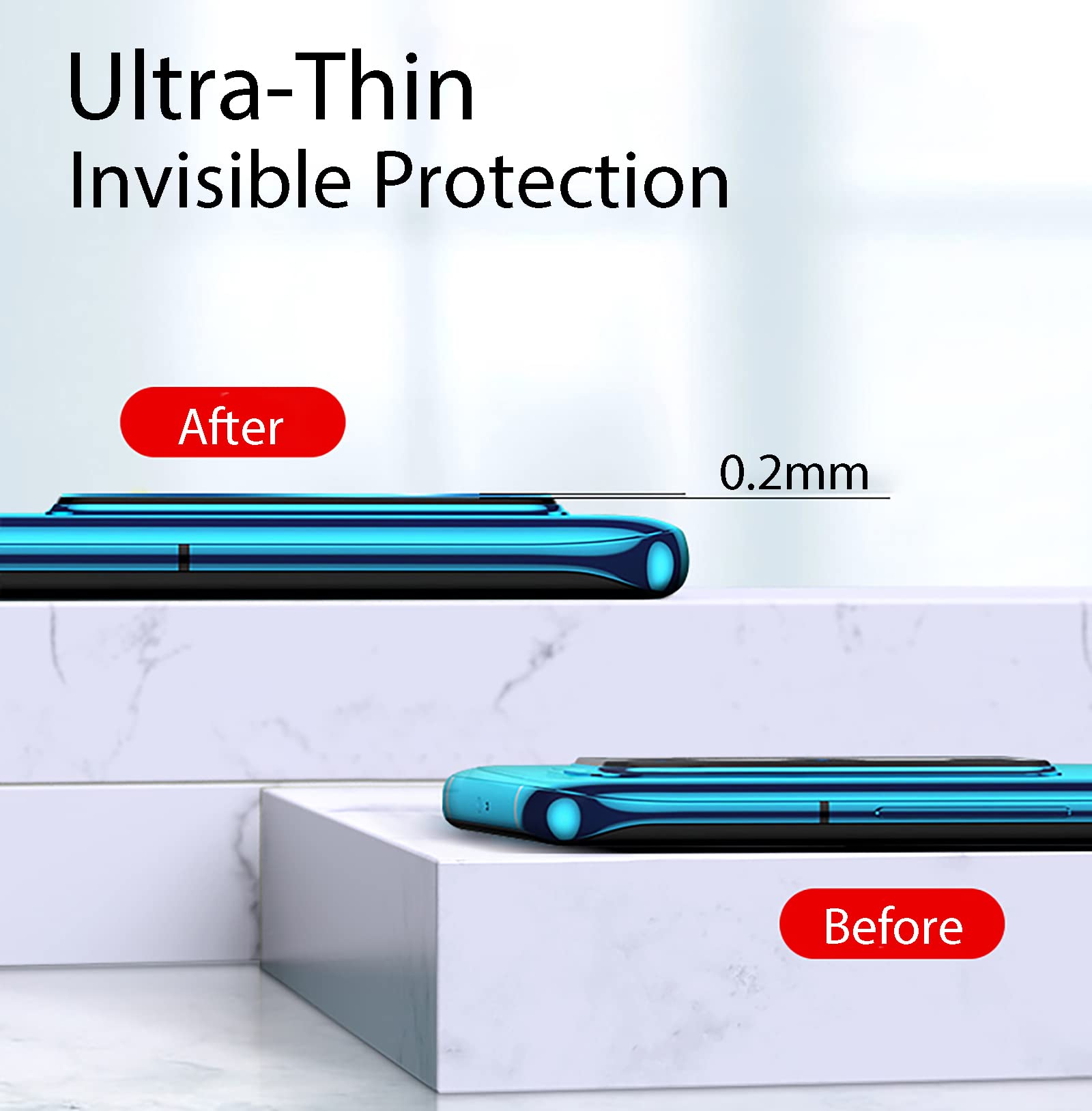 GIOPUEY 3 Pezzi Vetro Temperato Per Fotocamera Xiaomi Redmi Note 12 4G – Protezione Obiettivo 9H, Trasparente, Con Strumento Di Pulizia - 2