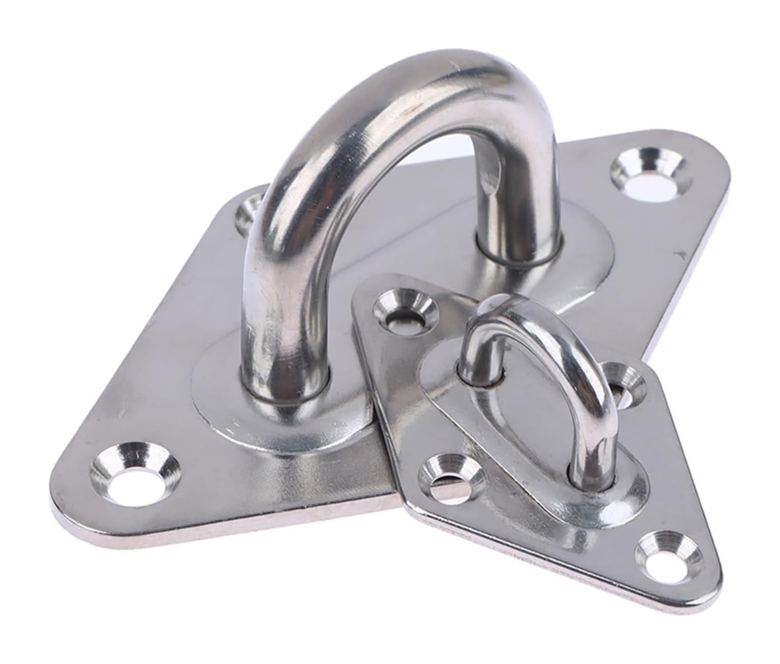 EAmrfvqt Hammock Hooks Hanger, Multi Hammock Hooks M5-10 304 Ceiling Wall Eye Plate Boat Yoga Gym1pcs(Color1)
