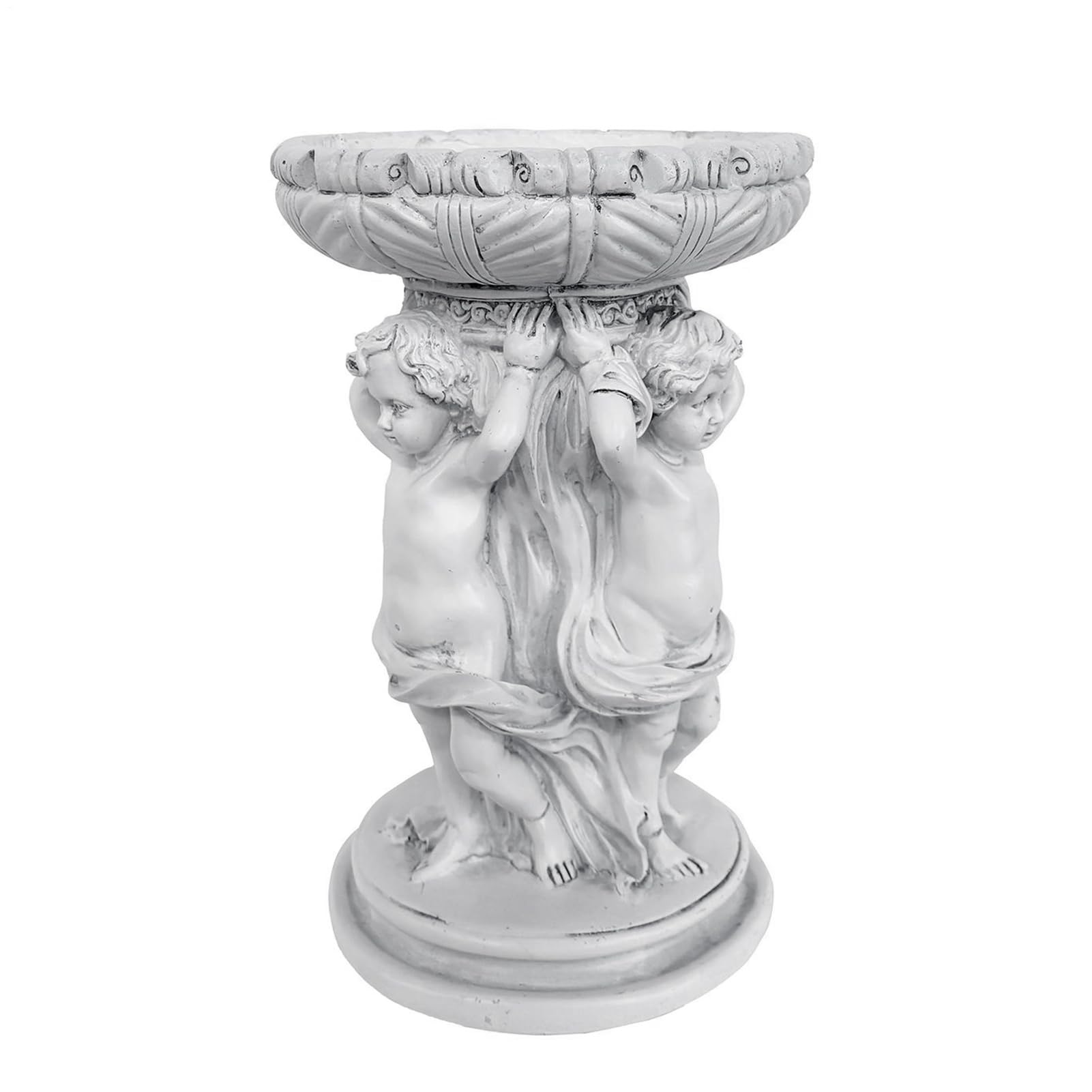 Doniczka kwiatowa, żywiczna figurka wędkarska w vintage, retro, 6,69 x 7 | 68 x 11,61 , dekoracyjny pojemnik ogrodowy z artystycznym detalami, uchwyt na rośliny, na patio, porch, balcony, dom