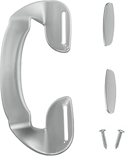 Spares2go Regulowany ergonomiczny uchwyt drzwi do lodówki Samsung (190 mm, szary/srebrny)
