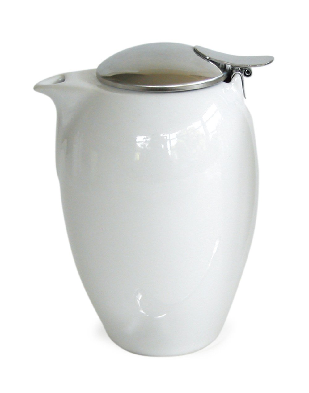 ZERO JAPAN BBN-23 WH Oval Creamer, White, 3.5 x 3.1 x 5.0 inches (90 x 80 x 128 mm)