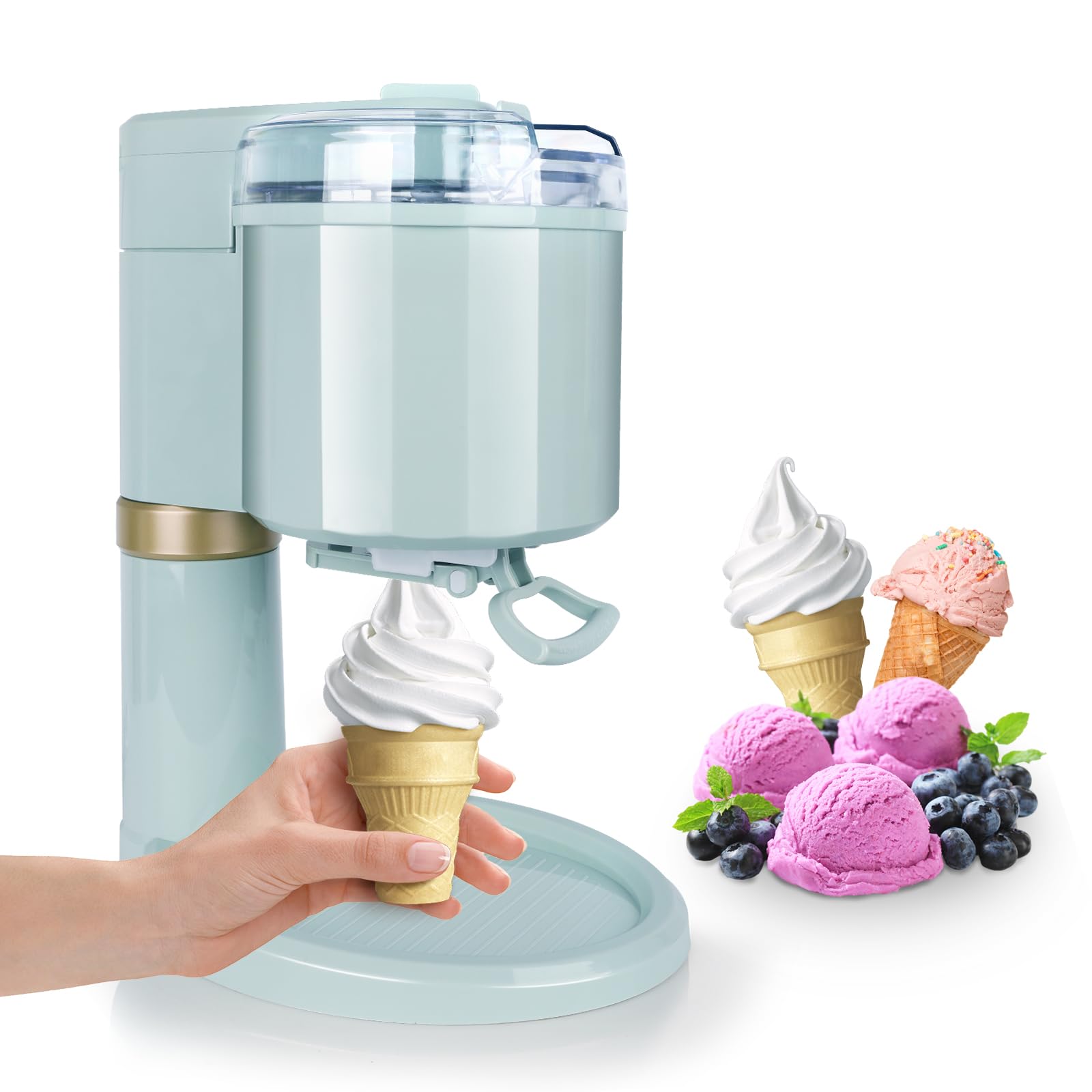 1L Fruit Softeismaschine für Zuhause Ice Cream Machine Eiscreme Maschine Eis Maschine Ice Cream Maker Joghurtbereiter Und Eisbereiter Für Eiscreme für Zuhause Bar Café