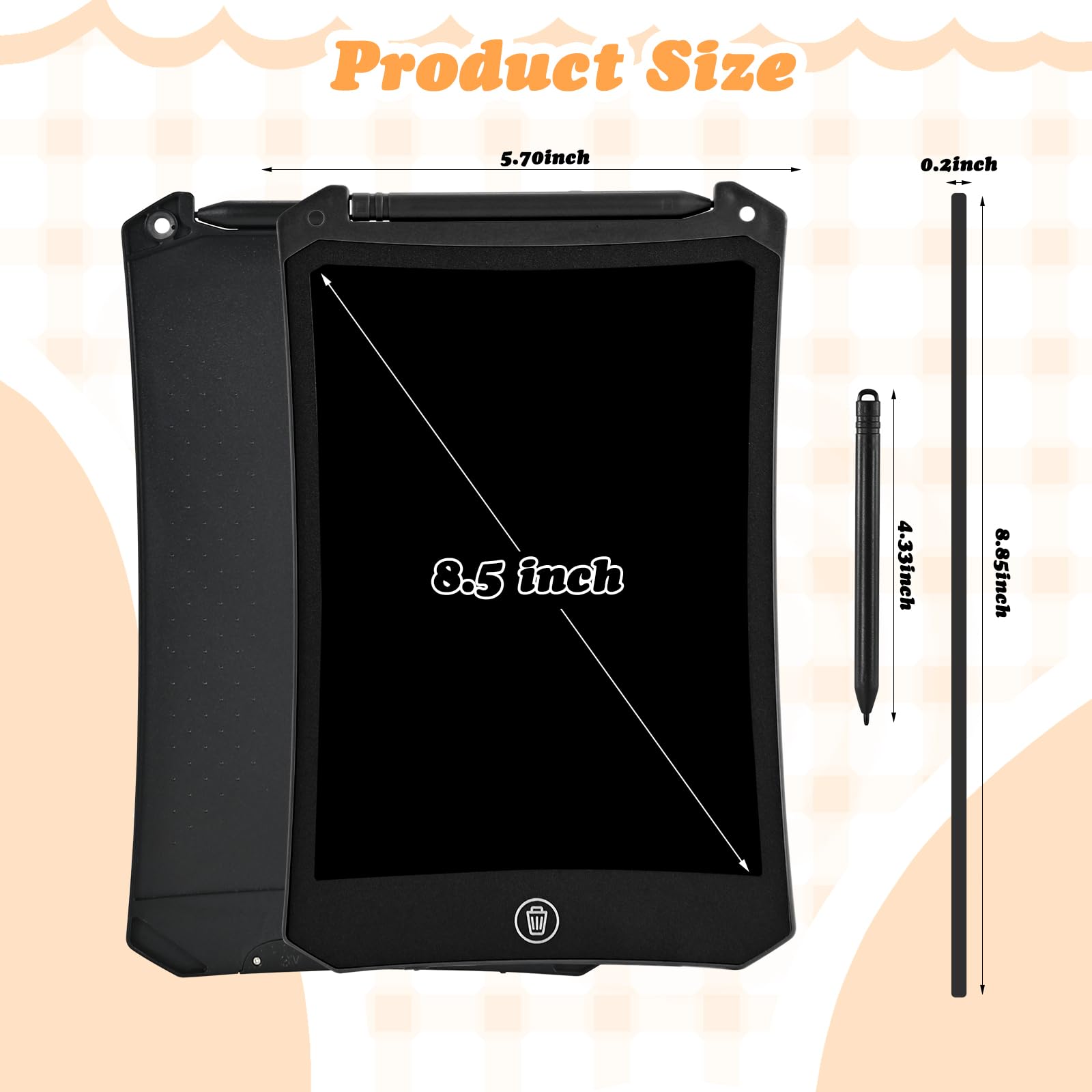 Giochi Bambini 3 4 5 6 7 8 9 Anni,Cimetech Regalo Bambino 8,5 Pollici Tablet Cancellabile Tavoletta Grafica Giocattoli Calendario Avvento 2025 Regali Natale