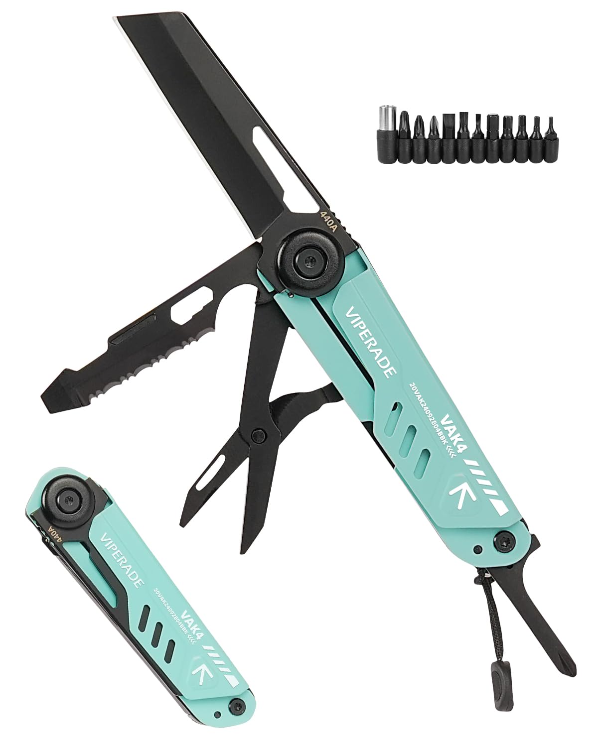 VIPERADE VAK4 Multitool Pocket Knife for Men, Multifunctional 21