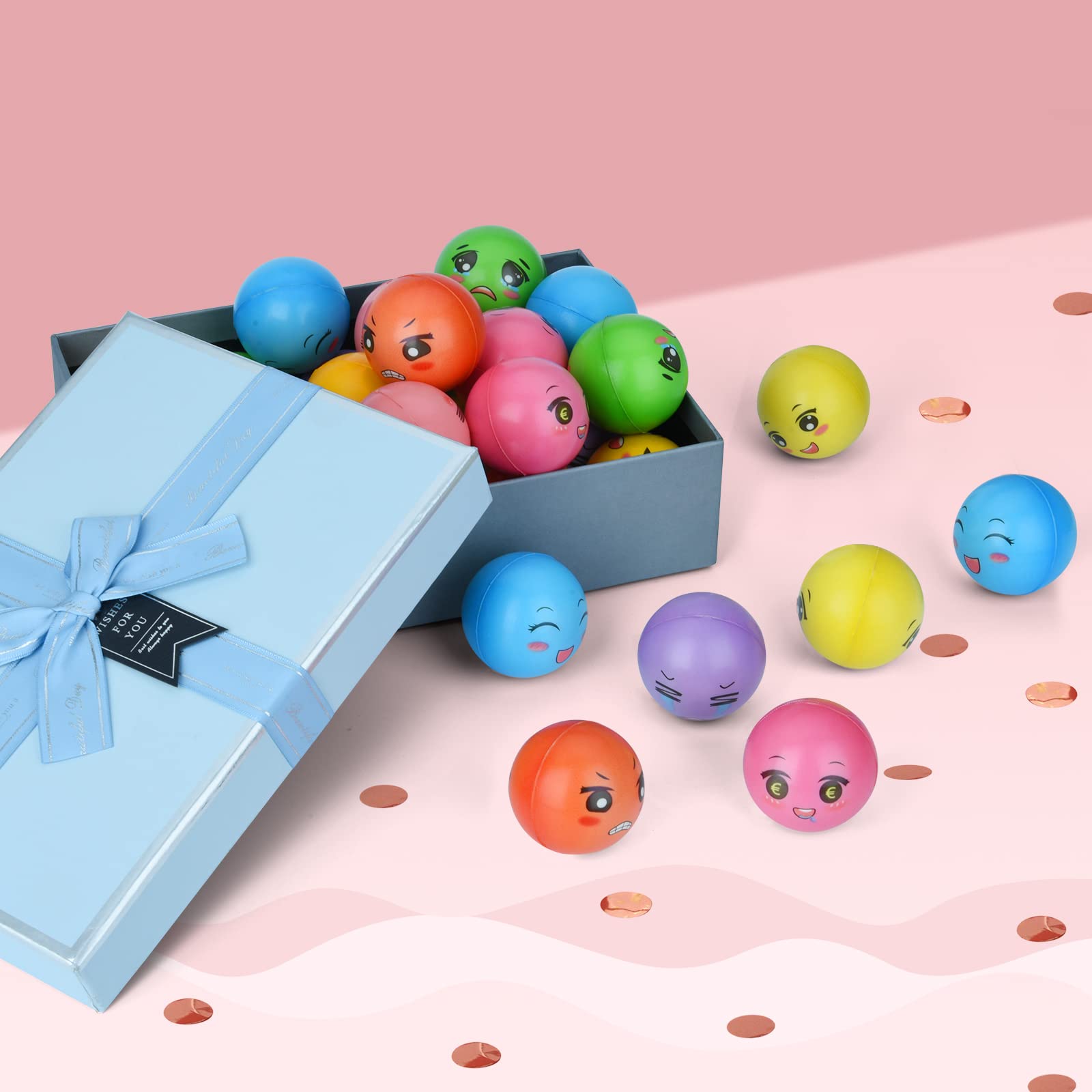 ElevaPulse Lot De 30 Balles Rebondissantes Pour Enfants