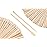 Mibly 1000 Pcs Wooden Wax Sticks - Eyebrow, Lip, Nose Small Waxing Applicator Sticks for Hair Removal and Smooth Skin - Spa and Home Usage