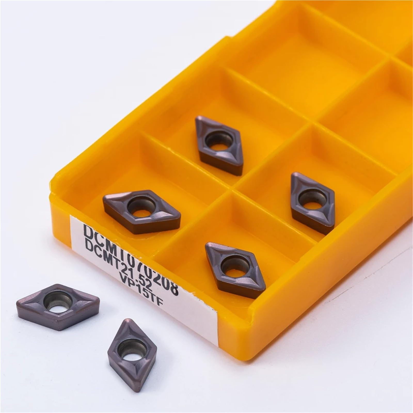 płytka tokarska, 10 sztuk DCMT070208 DCMT070204 VP15TF UE6020 US735 Tokarka Narzędzie do toczenia metalu Narzędzia z węglika spiekanego Frez wewnętrzny DCMT 070208 070204(DCMT070208 UE6020)