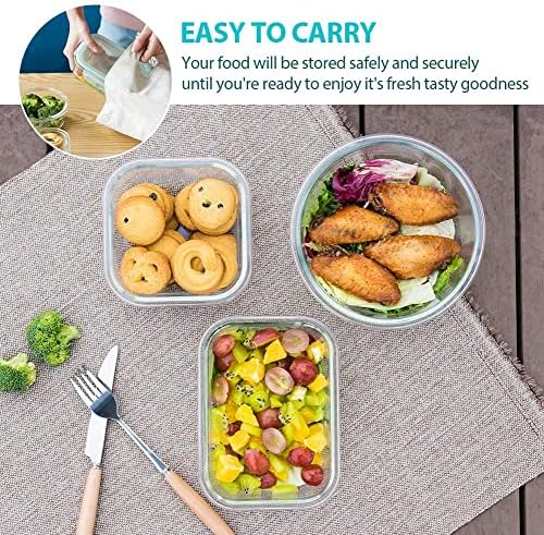 Mumutor Glass Food Storage Containers with Lids - Thumbnail 4