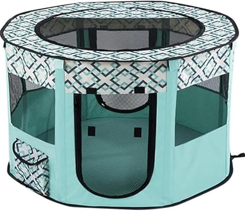 KryZaro折りたたみ式ペット用テント|メッシュ付き室内ケージ兼ペットサークル 犬・猫向け プレイ・分娩室・介護用ペット用品