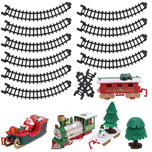 TOYANDONA Weihnachtszug Spielzeug Elektrische Eisenbahn Miniatur...