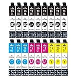 kamo 29XL (9 x nero, 3 x ciano, 3 x magenta, 3 x giallo), compatibile con cartucce Epson 29 29XL Multipack, per XP-352 XP-332 XP-342 XP-235 XP-245 XP-255 XP-335 XP-345 XP-355 XP-432 XP-435 XP-44435 XP
