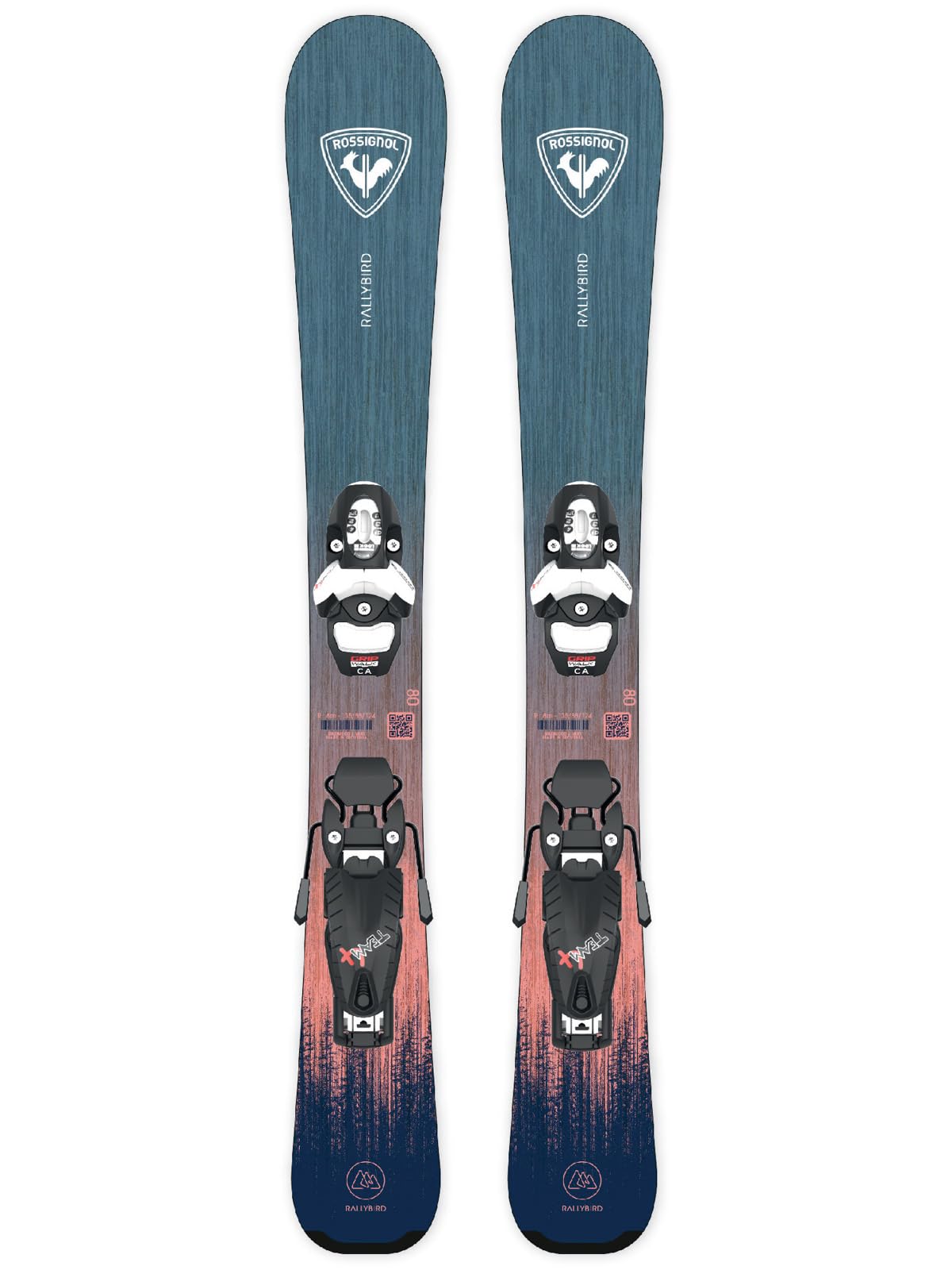 Rossignol Rallybird Kid Team 4 - Esquíes de descenso para niños con fijaciones