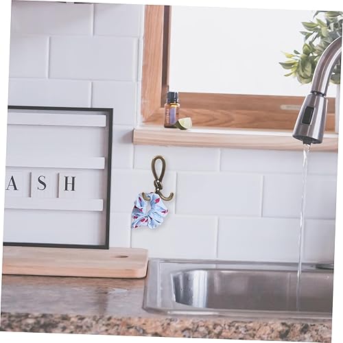 Miniatura 9 de Housoutil Ganchos de aleación, ganchos dobles para pared para colgar bolsos de baño, colgador de bolsa resistente