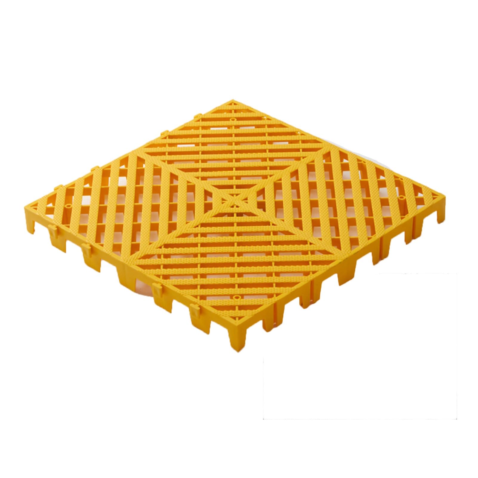 Rubber Drainage Mats Interlocking Shower Tiles Shed Basement Flooring DIY Garage Drainage Mats For Garage Outdoor Indoor Pool Shower Floor(Yellow,50x50x5CM-4piece)