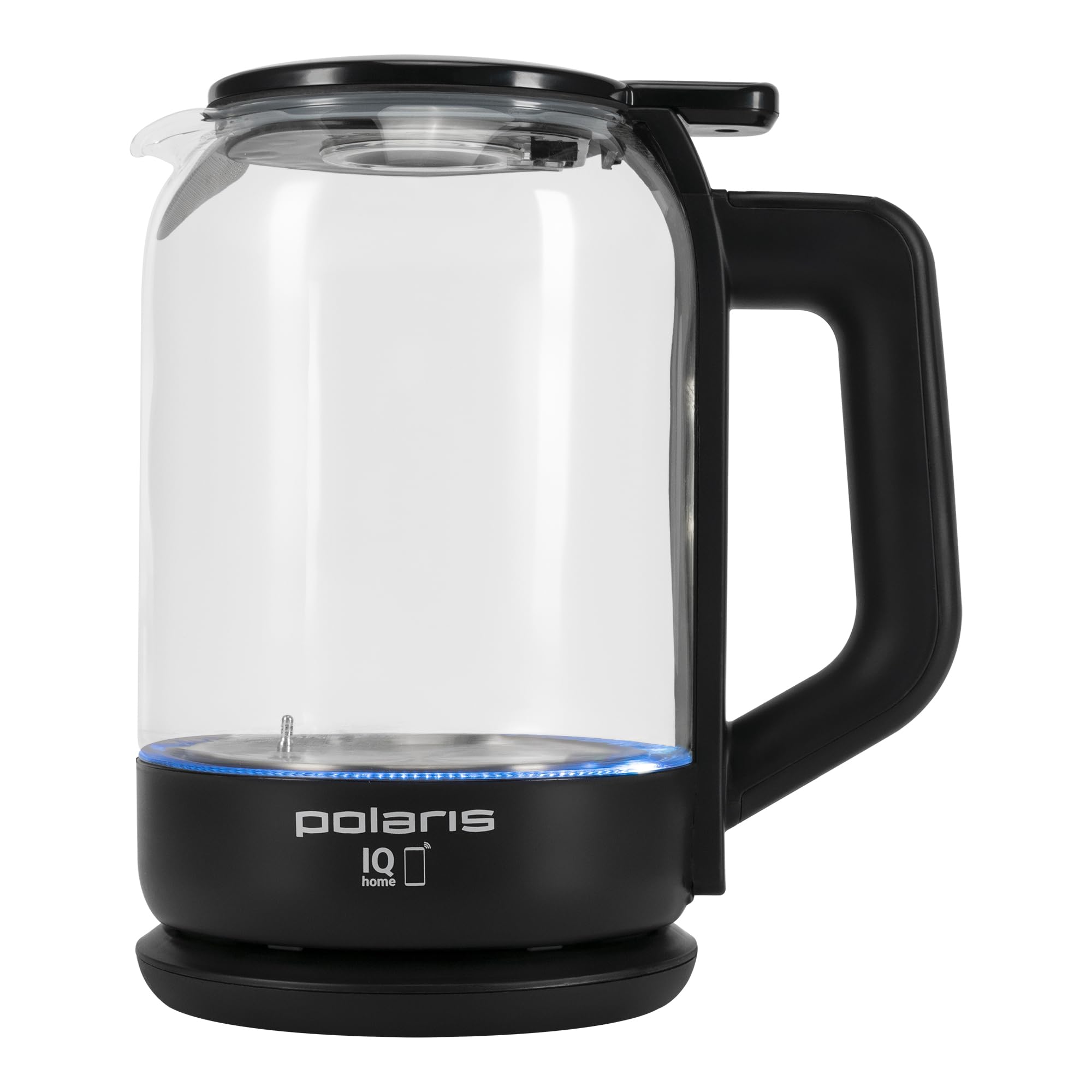 Polaris PWK 1712CGLD Smart Wi-Fi Glass Kettle 1.5L | 30–100°C App Control | Handle Presets 40/70/80/90/100°C | WATERWAY PRO Lid-Free Pour | STRIX 15k Boils | Color LED | 1800–2150W | Dry-Boil Lock
