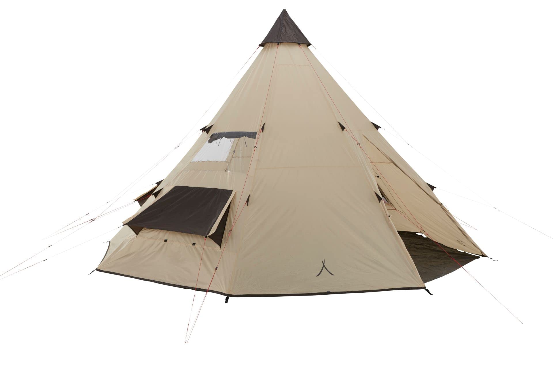 Grand Canyon BLACK FALLS 8 - tienda redonda para 8 personas | tienda familiar, tienda de grupo, tienda piramidal, tipi | Mojave Desert (beige)