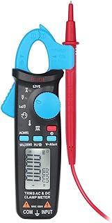 Easycat ACM91 Automotive Clamp Meter TrueRMS 6000 Counts AC/DC Current 1mA Resolution Capacitance Temperature Tester with Clip (Blue)