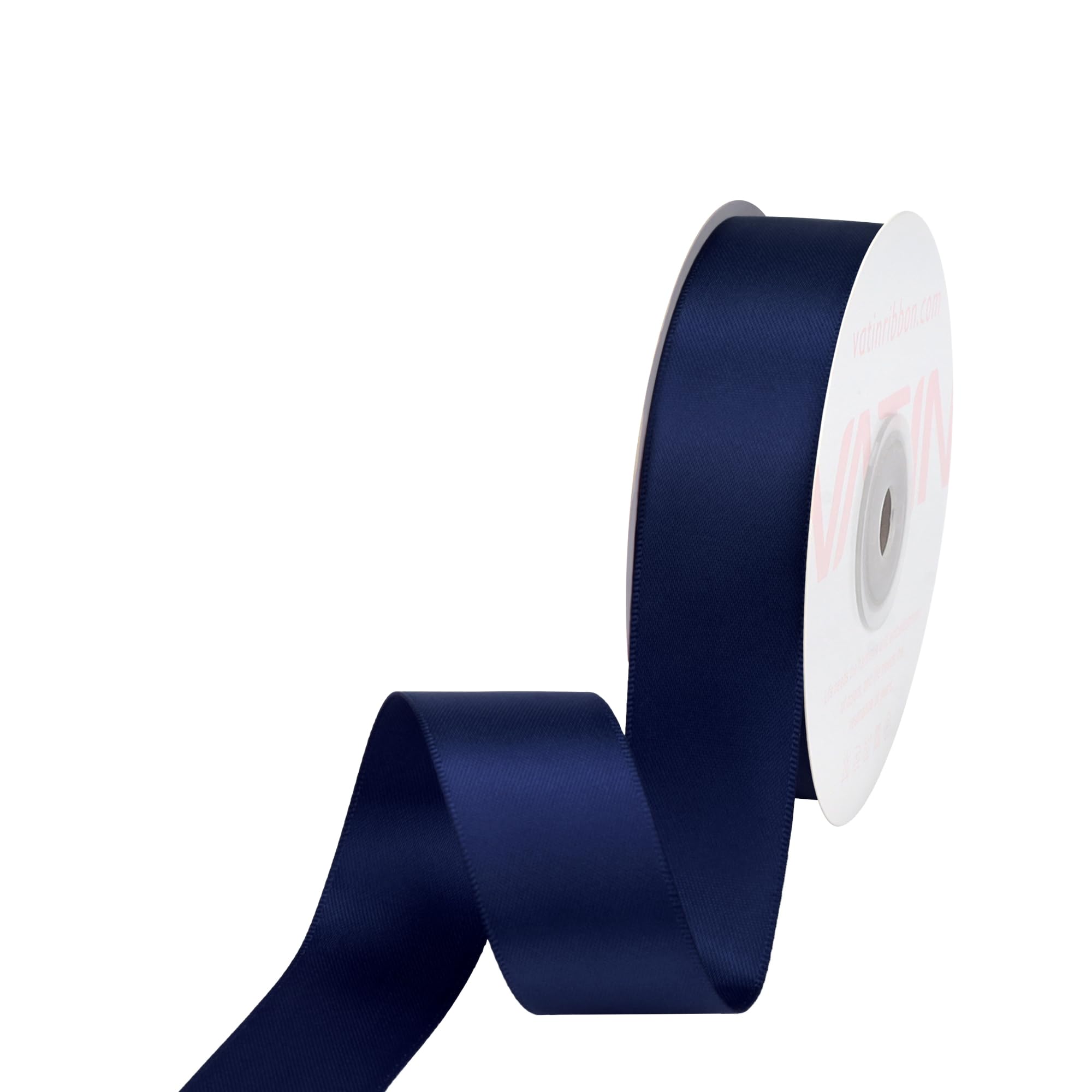 VATIN 100mm Wide Double Faced Polyester Deep Navy Blue Satin Ribbon- 4.5 Metre/Spool, Perfect for Chair Sash, Making Bow, Sewing and Wedding Bouquet — view 22