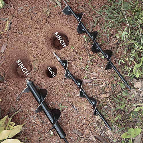 SALEM MASTER Gas Powered Post Hole Digger Earth Auger Drill 52CC 2 Stroke with 3 Auger Bits + Extension Bar for Fence and Planting - Thumbnail 7