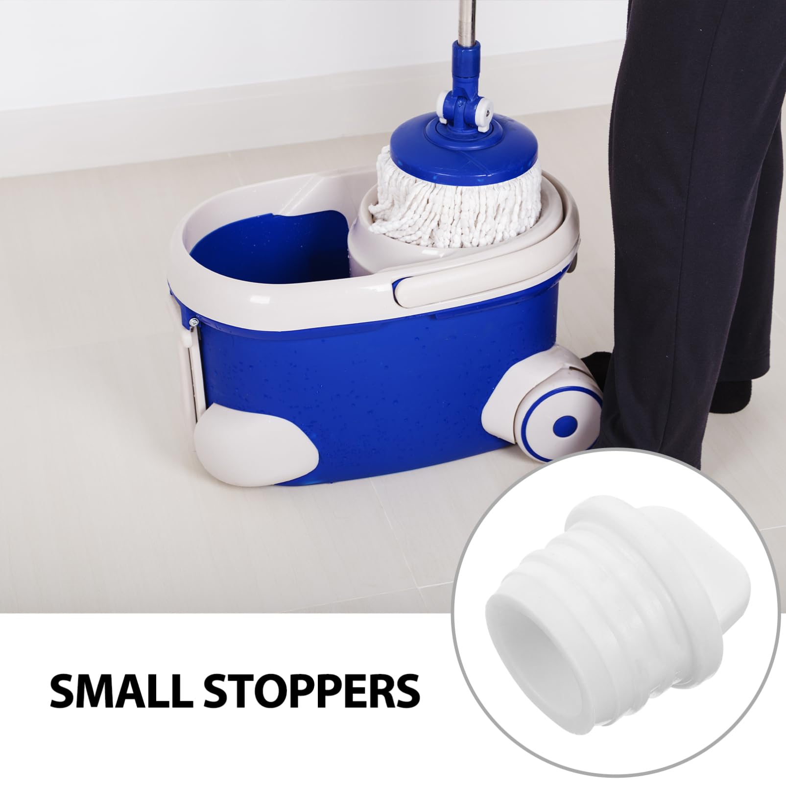 SOLUSTRE Professional Mop Bucket Stopper 2 Pcs Mop Basket Plug Water Sealing Stoppers for Mopping Bucket