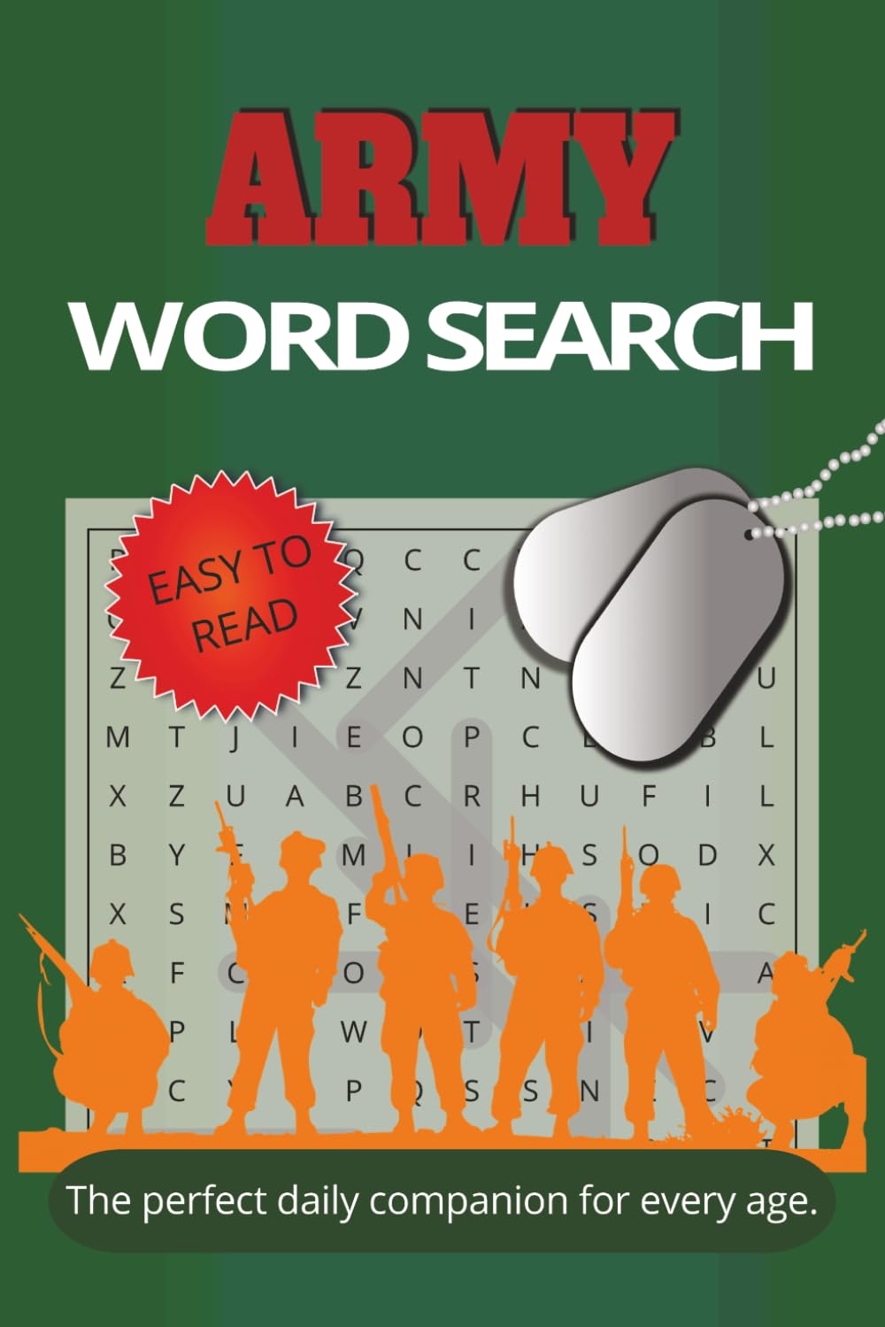 Army Word Search: Large Print Catholic Word Puzzles for Adults and Seniors Featuring Army, Military, War, and Soldier Themes | 50+ Easy-to-Read ... time | word search | word find | word hunt