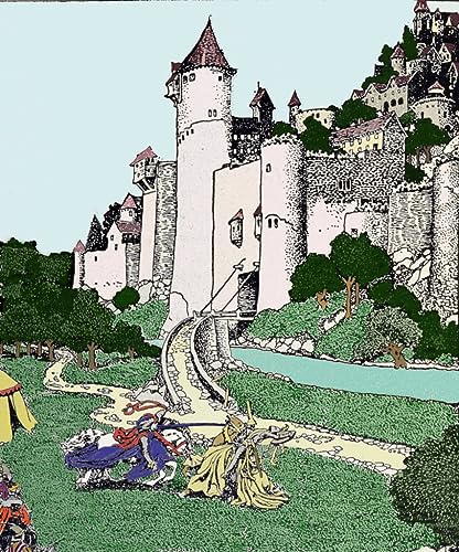 Affiche Toile Le roi Arthur impression haute définition Howard Pyle