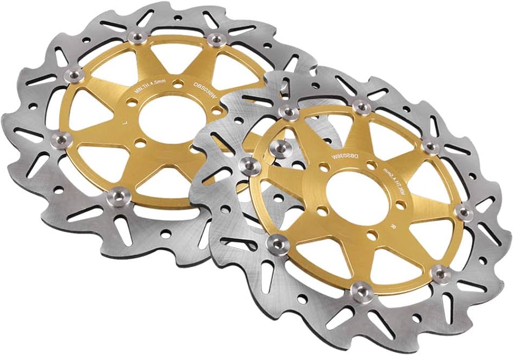 GZYF Pair Motorcycle Front Brake Rotor Disc for Kawasaki