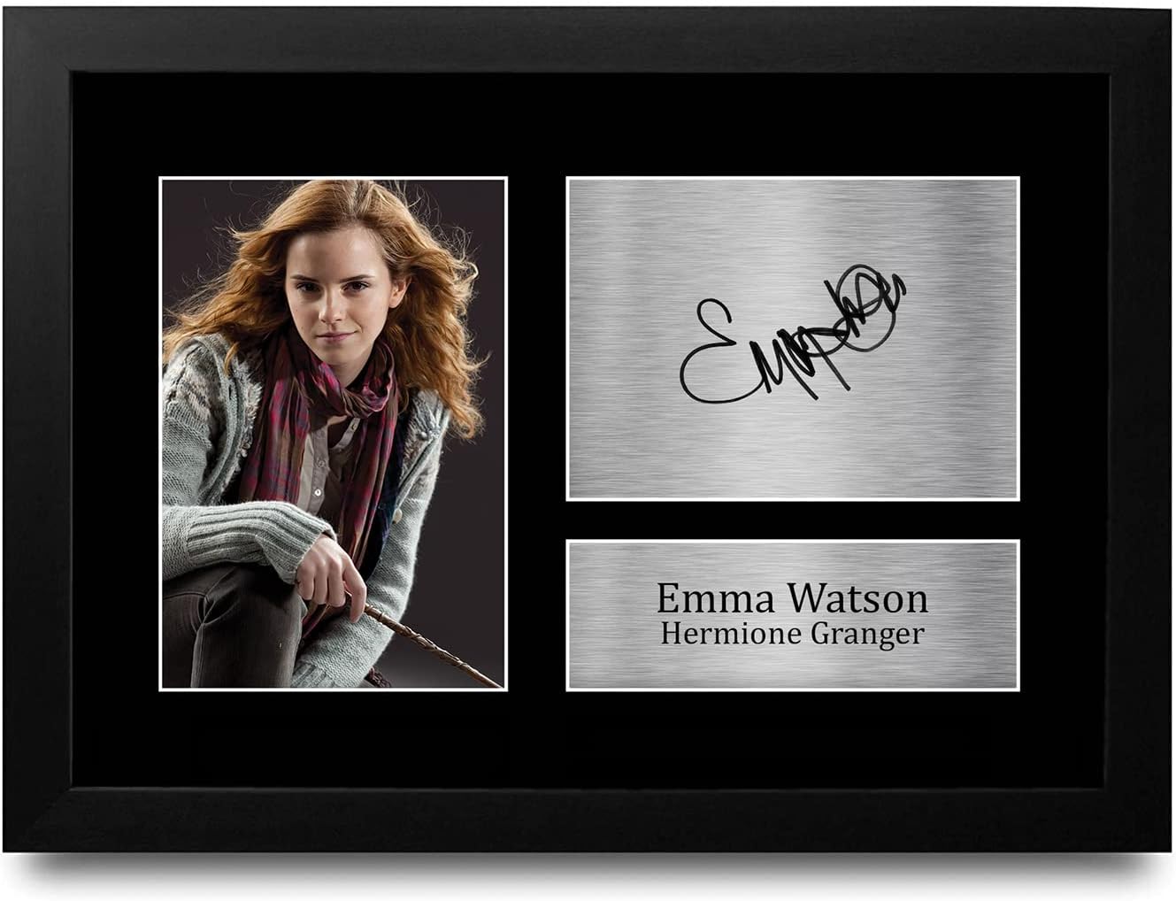 Fotografía Enmarcada A4 Harry Enfield & Kathy Burke - Con Firma Impresa, Marco Negro, 330x245 Mm