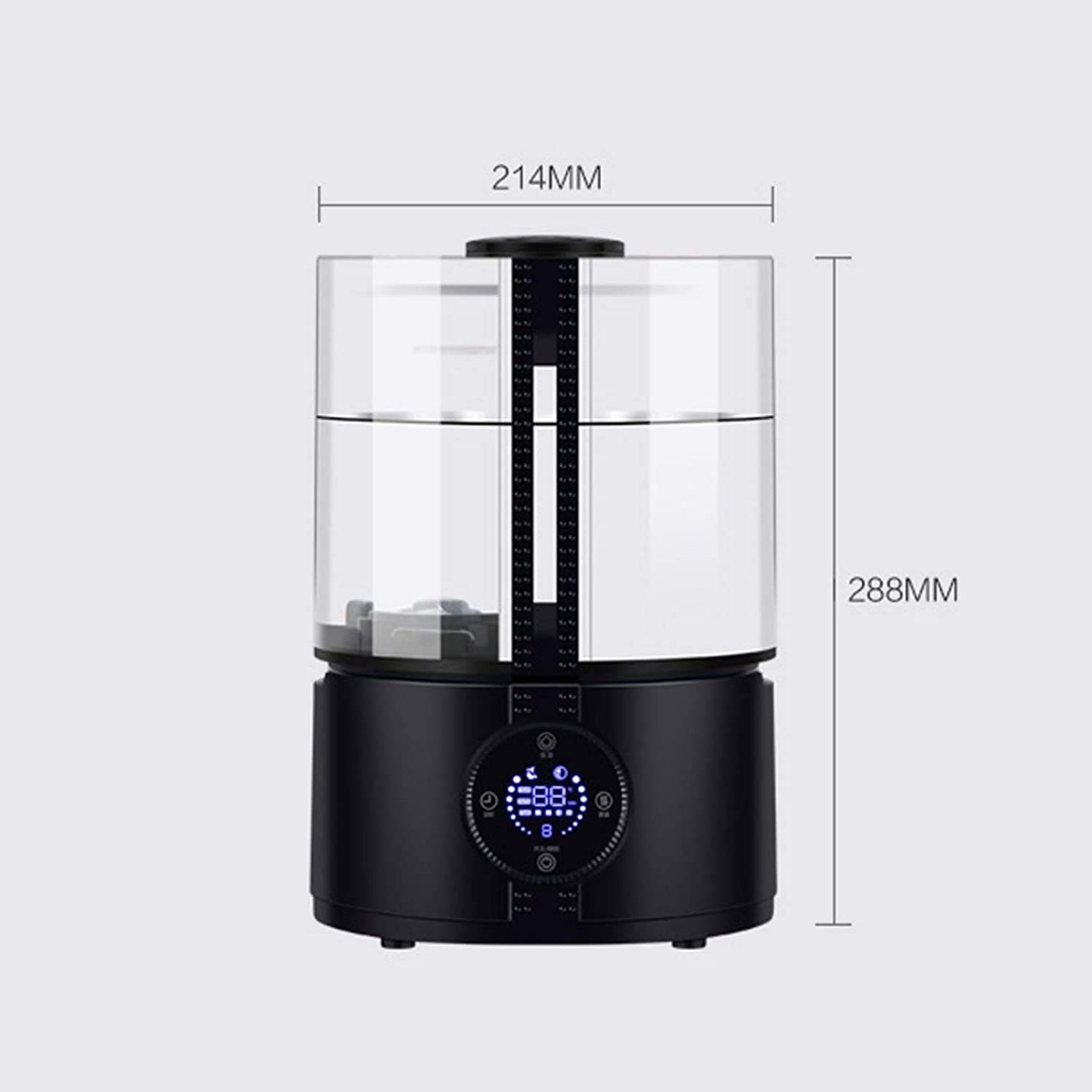 Humidificador 5L Humidificador de niebla fresco para dormitorio, humidificador ultrasónico para habitación grande, humidificador tranquilo para bebés, humidificador de aire con nivel de niebla ajustab