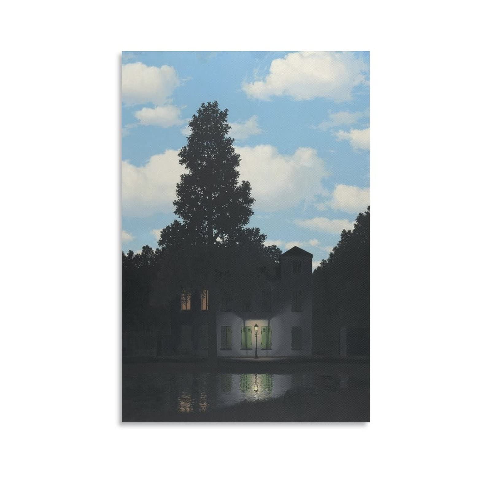Texpack Light Belgian Surrealist Artists Rene Magritte Empire Of Poster Print Photo Art Painting Canvas Poster Home Modern Decor Posters 08X12inch(20X30cm)