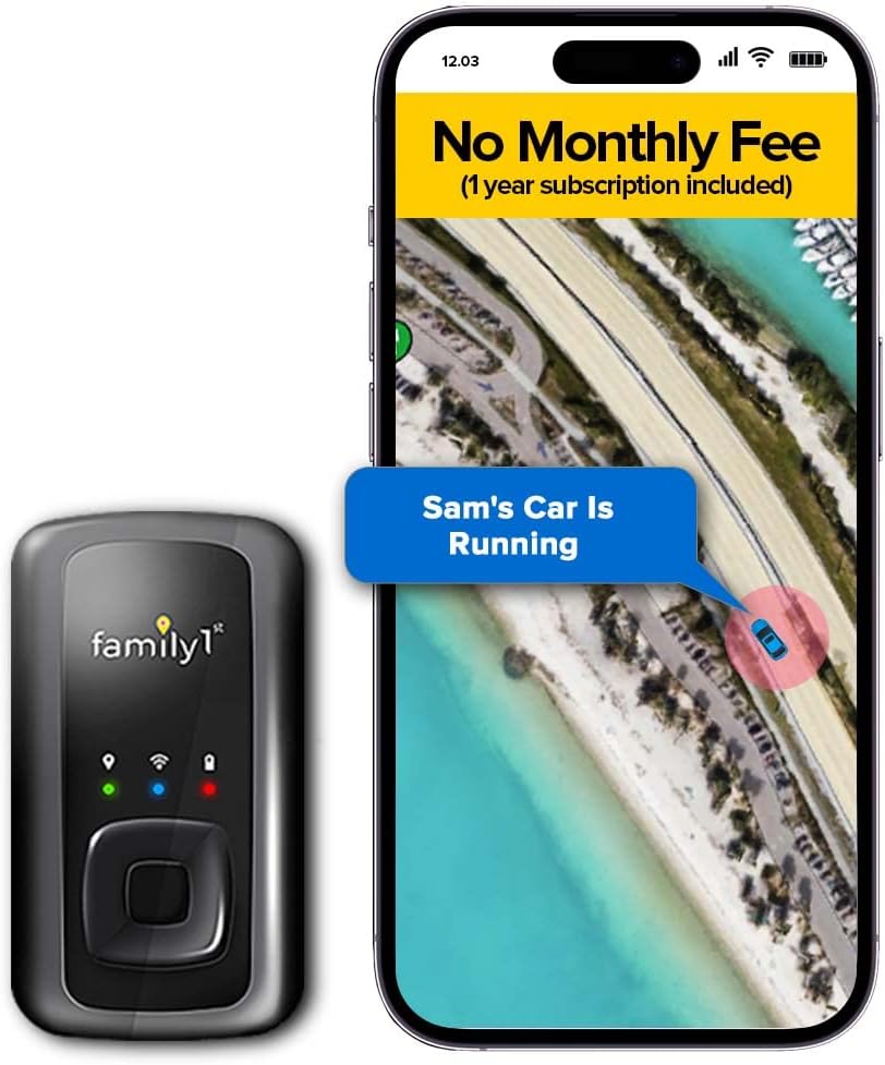 No Monthly Fee GPS Tracker Family1st 1 Year