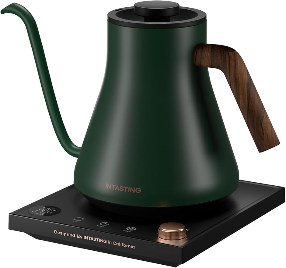 Electric Gooseneck Kettle, 0.9L Green