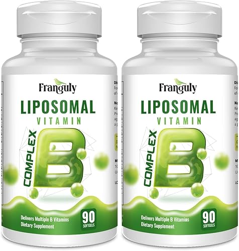Miniatura 10 de Complejo B liposomal para B12 metilado de alta absorción, L-metifolato (5-MTHF), vitaminas B activas completas con colina inositol-energía