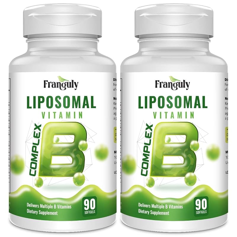 Franguly Complexo B lipossomal com metilcobalamina, L-metilfolato, colina e inositol, 180 cápsulas
