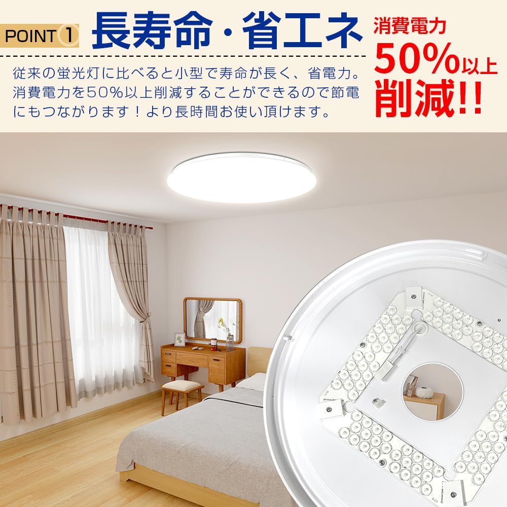 Amazon.co.jp : 創優会 ledシーリングライト 12畳 調色/調光タイプ