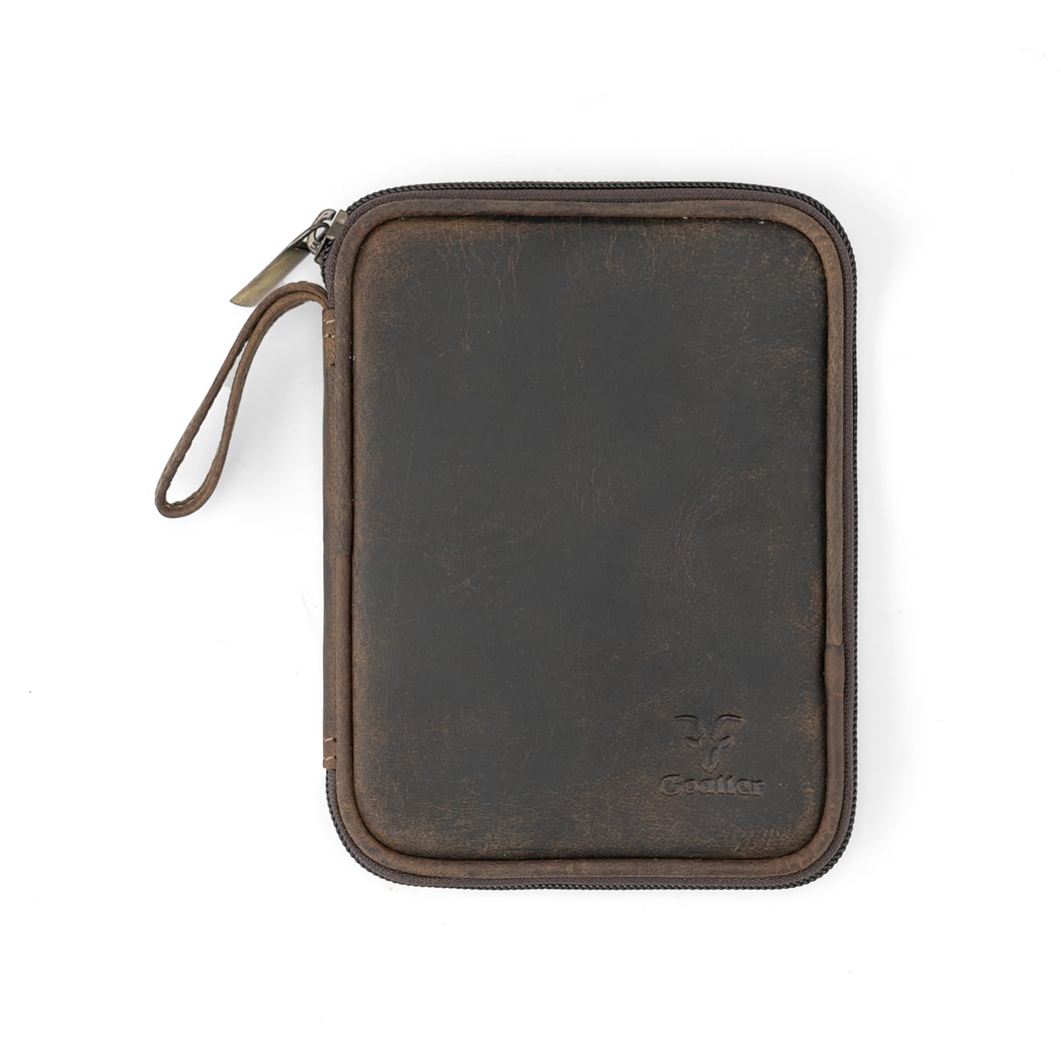Goatter Genuine Leather Tech Organizer for Travel and Daily Use, Portable Gadget Organiser, Cable Organizer, Multipurpose Pouch (Coffee Brown) (B0DDXKTN48) Amazon Price History, Amazon Price Tracker