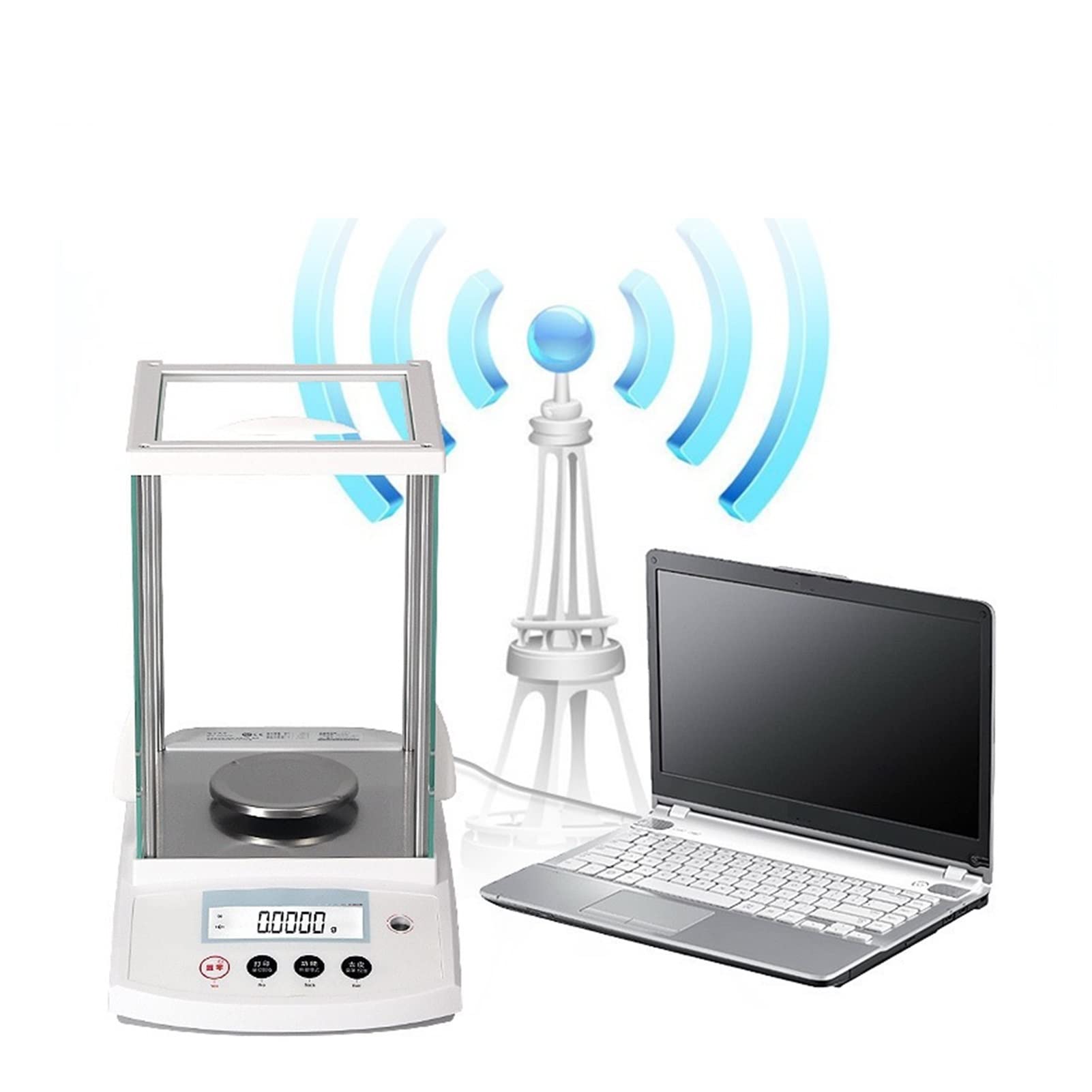 Wagi Analityczne, PR124ZH/E. Elektroniczny saldo analityczne 1/10 000 0,0001G0,1 mg Bilans(4)
