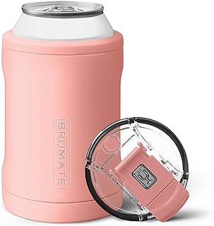 Hopsulator Duo 2-in-1 Can Cooler Insulated for 12oz Cans + 100% Leak Proof Tumbler with Lid | Can Insulated for Hard Seltzer, Beer, Soda and Energy Drinks