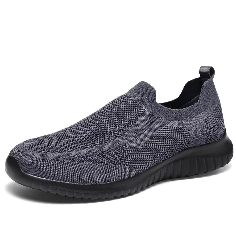 TIOSEBON Herren Slip On Sportschuhe Lässige Tennis Turnschuhe Leicht Laufen Gehen Schuhe
