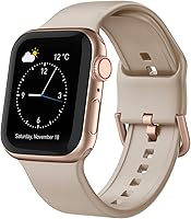Vista 19 de Correa deportiva para Apple Watch, 49, 46, 45, 44, 42, 41, 40 y 38 mm, correa de silicona suave, cierre clásico, reemplazo para iWatch Series 11